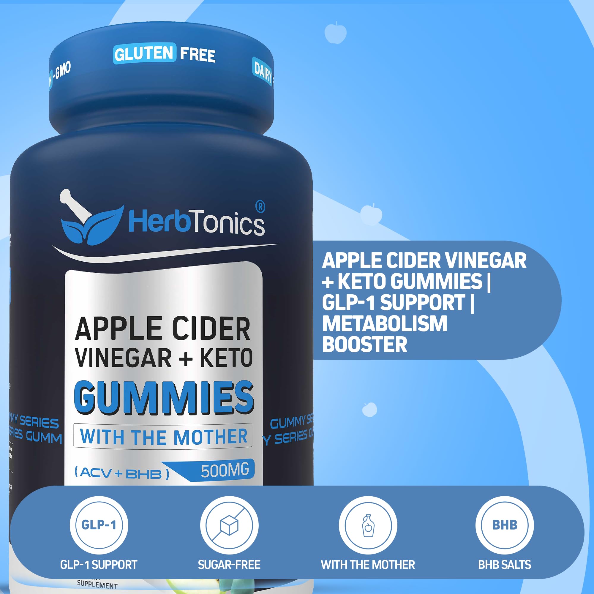Herbtonics Sugar Free BHB Advanced Formula supplement facts and ingredient label details
