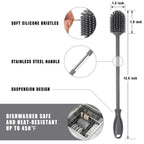 Ergonomic non-slip handle of the Ddluck cleaning brush