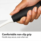 OXO cleaning brush flexible neck demonstration
