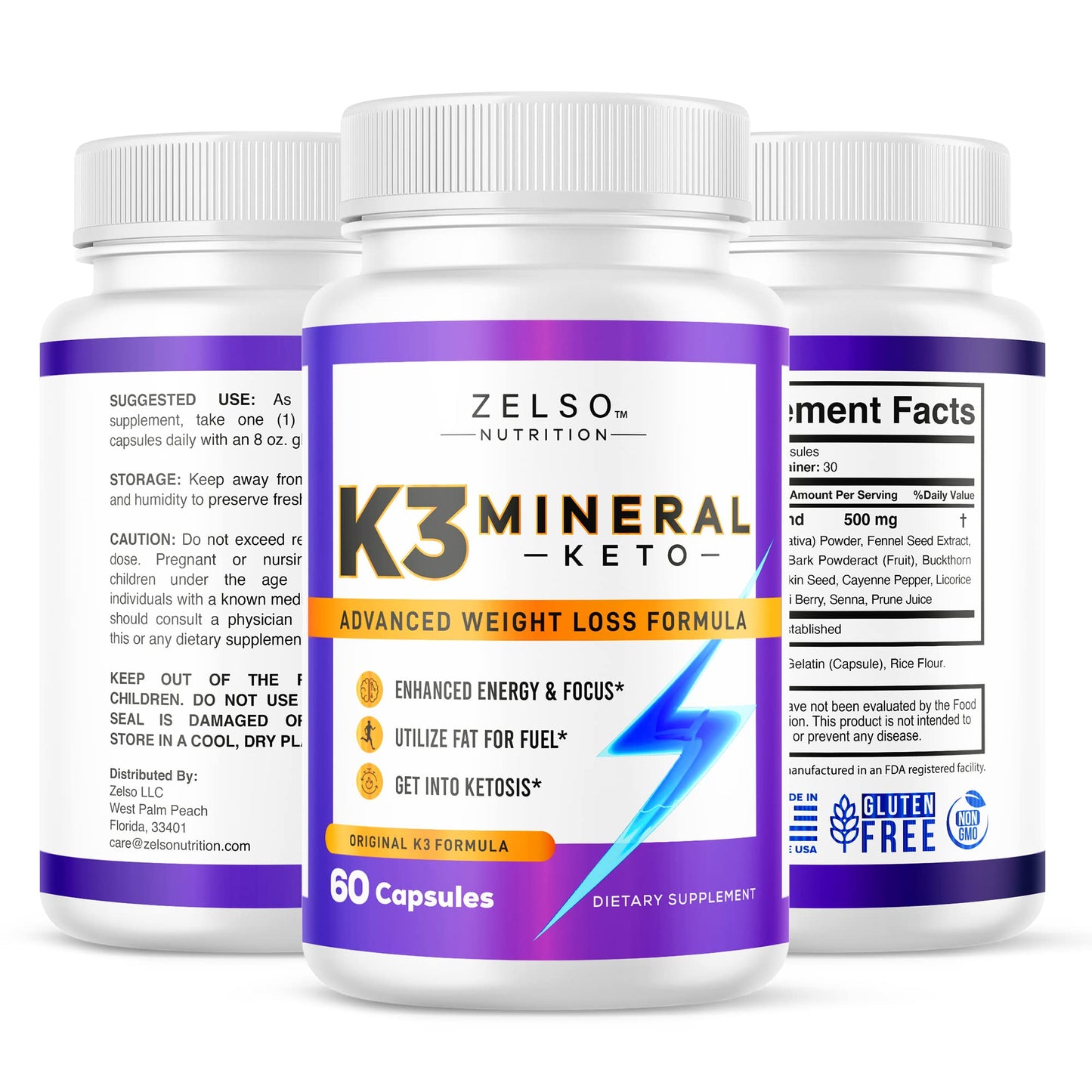 Zelso K3 Mineral weight loss supplements imported pack genuine quality