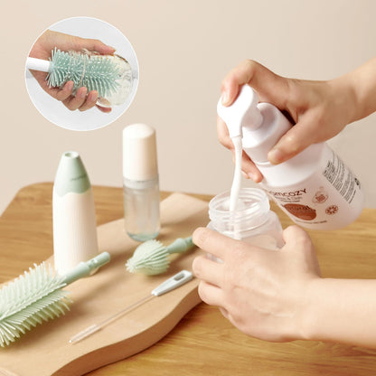 Close up of Momcozy bottle cleaner ingredient label