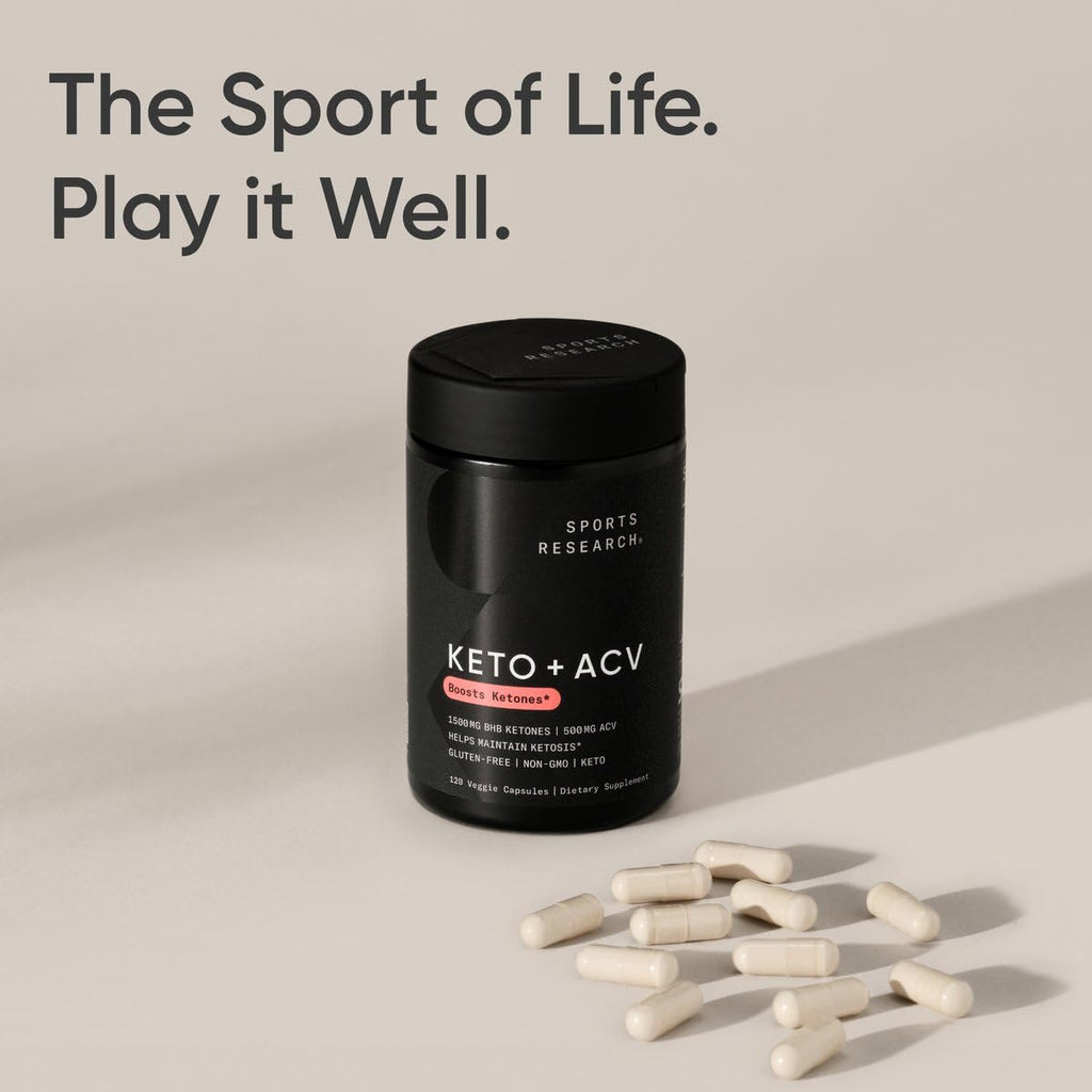Sports Research Keto Plus capsules packaging certification seals