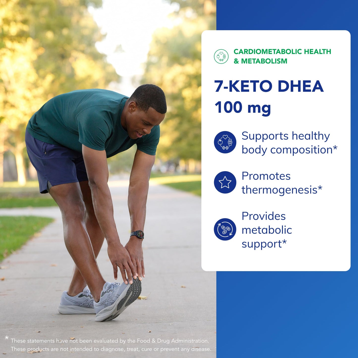 Premium 7 Keto DHEA non hormonal metabolic support capsules capsule size reference