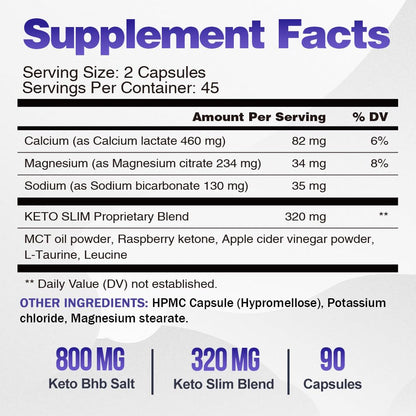 USA imported Vegepower weight control supplement bottle standing upright on a clear surface