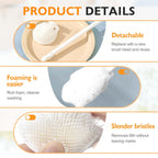 Ergonomic handle detail of AprYew 360 degree bottle cleaner