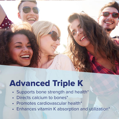 Non-GMO gluten-free Superior Source Advanced Triple K bottle for bone density