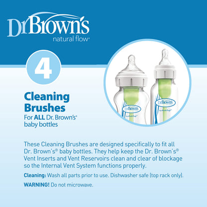 Close up of Dr. Brown's reservoir cleaning tool for baby bottles