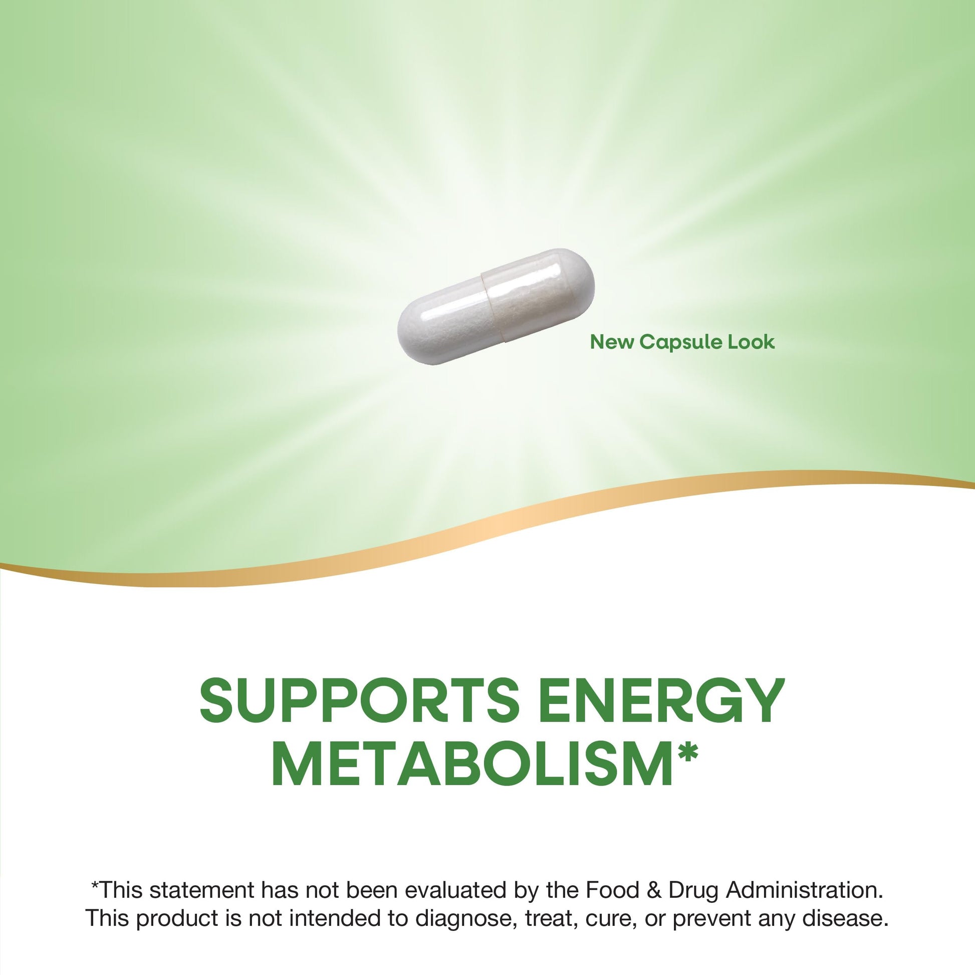 Side view of Nature's Way 7-Keto DHEA 25mg dietary supplement highlights gluten free and vegan icons