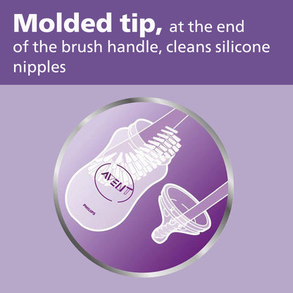 Ergonomic handle of Philips Avent grey bottle brush