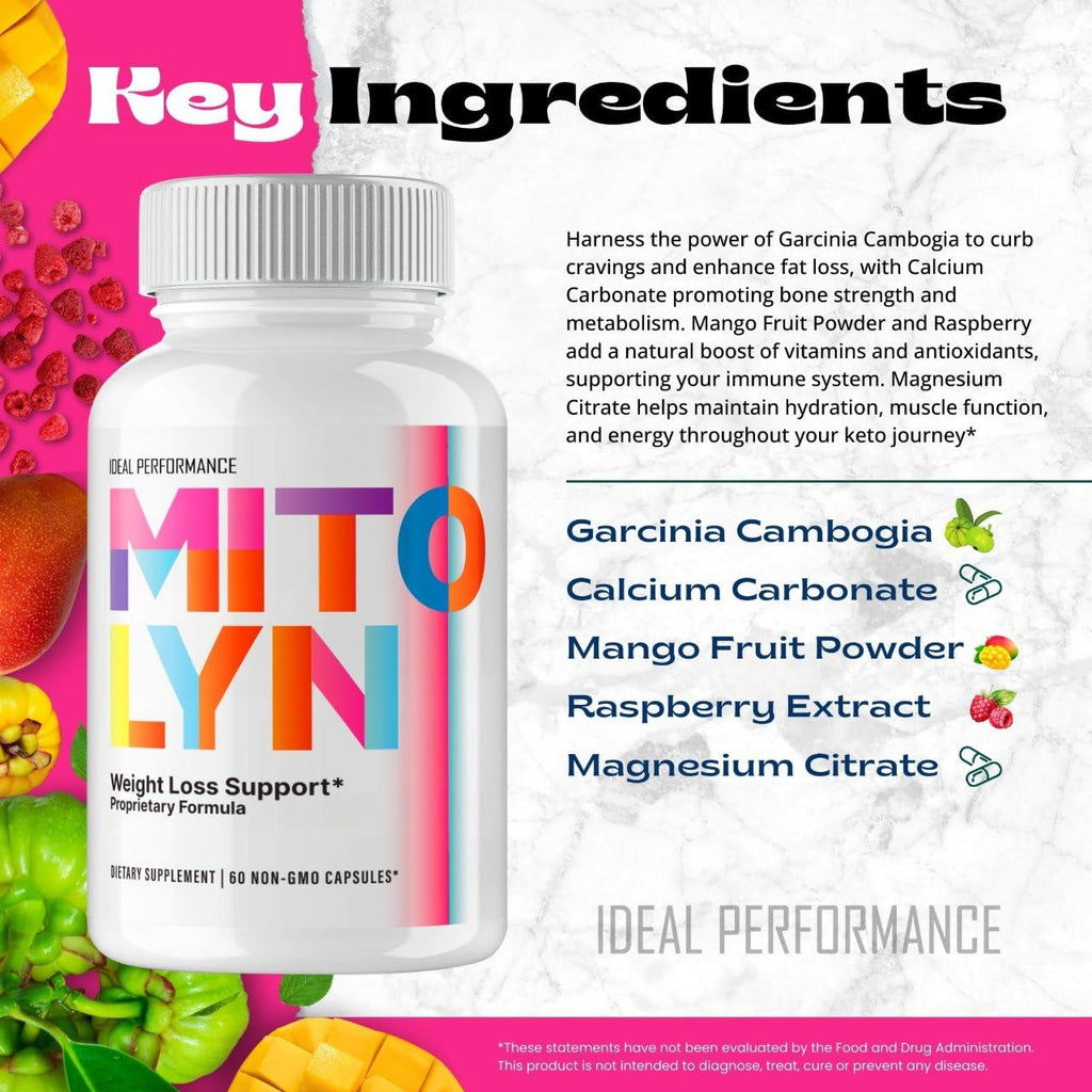 Gold Nutra Mitolyn nutrition facts and directions panel