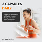 Ketolabs Ketocore dietary supplement side profile of bottle