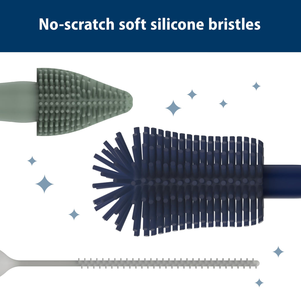 Dr. Brown's specialized spout brush for cleaning nipples and sippy cup parts