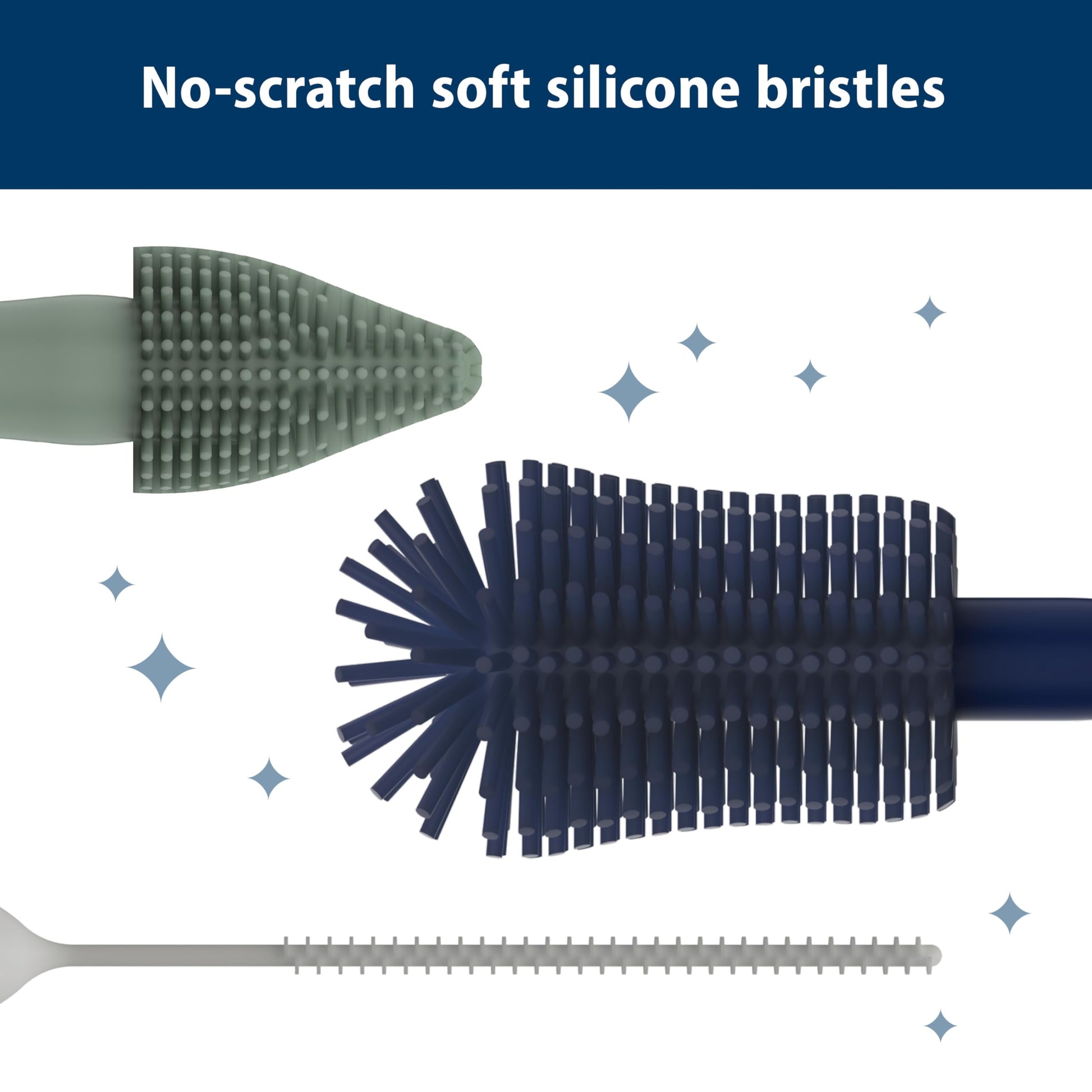 Dr. Brown's specialized spout brush for cleaning nipples and sippy cup parts