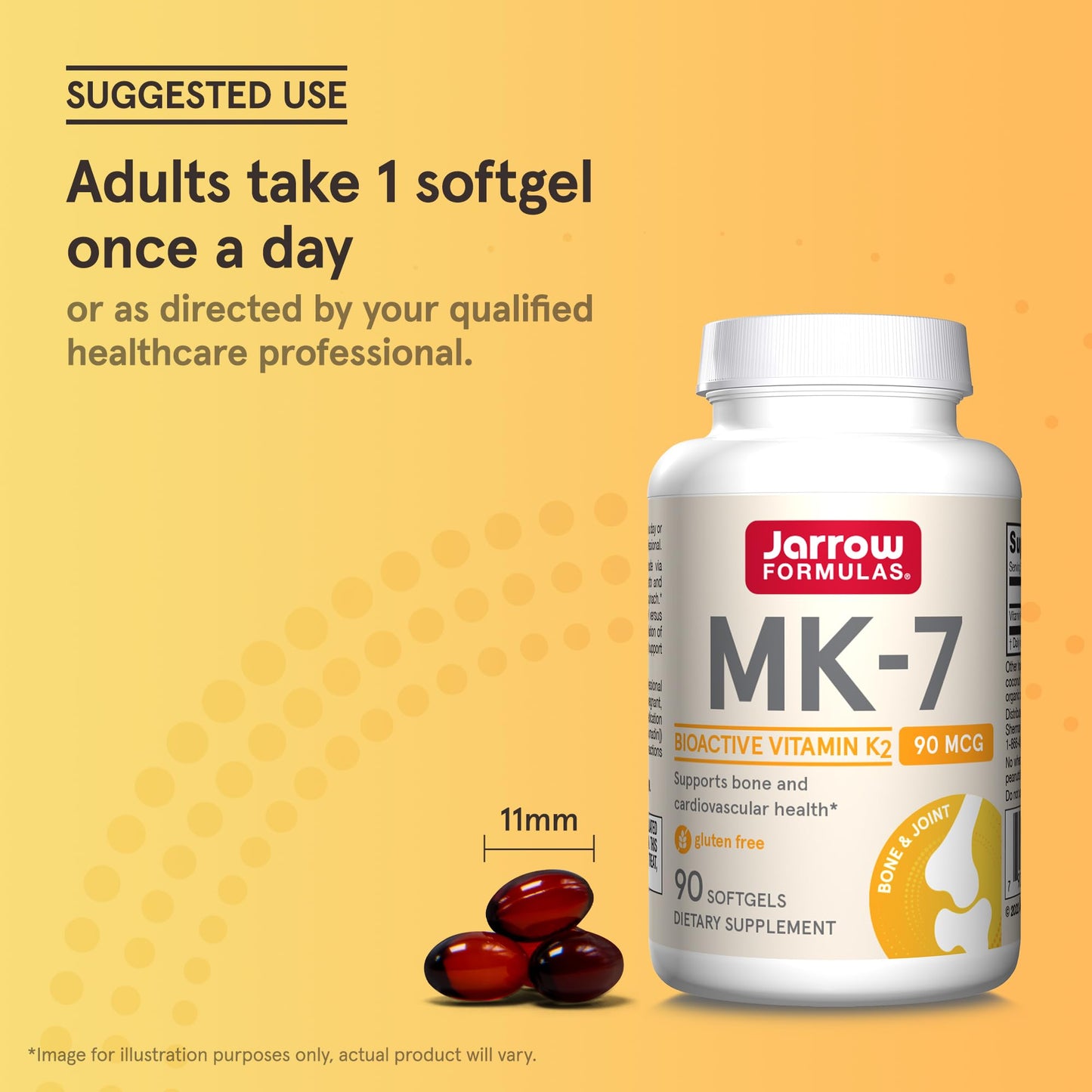 Gluten free bioavailable Vitamin K2 softgel capsules close up
