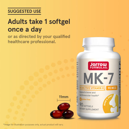 Gluten free bioavailable Vitamin K2 softgel capsules close up