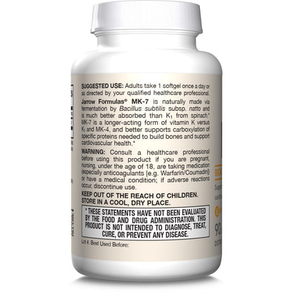 Premium Jarrow Formulas daily Vitamin K2 lifestyle product presentation