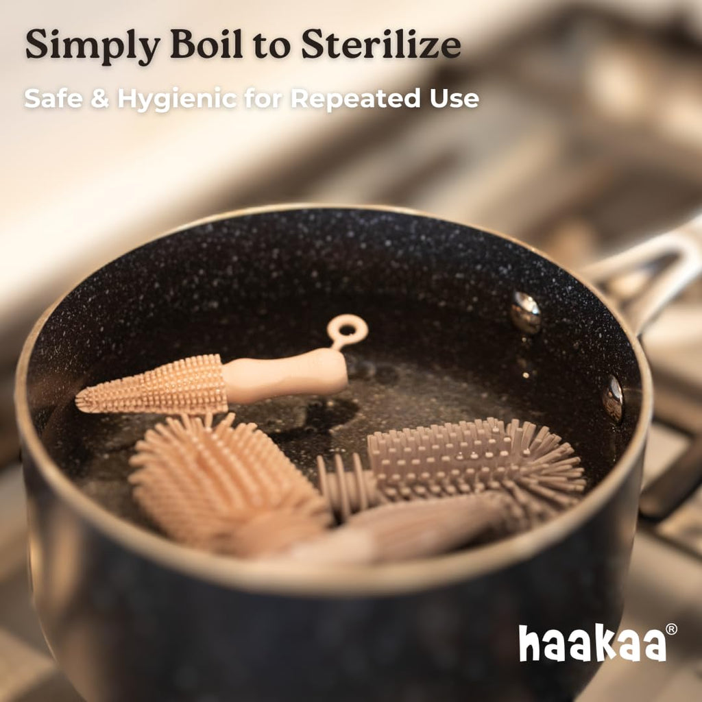 Haakaa tube brushes for cleaning reusable straws