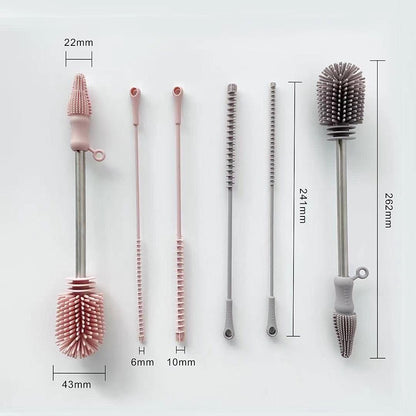 Haakaa silicone brush set dishwasher safe visual