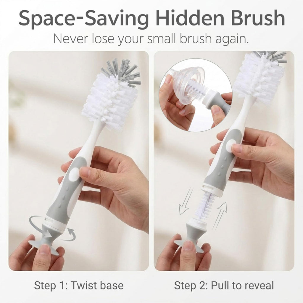 Detail of Ariseno bottle brush suction cup base