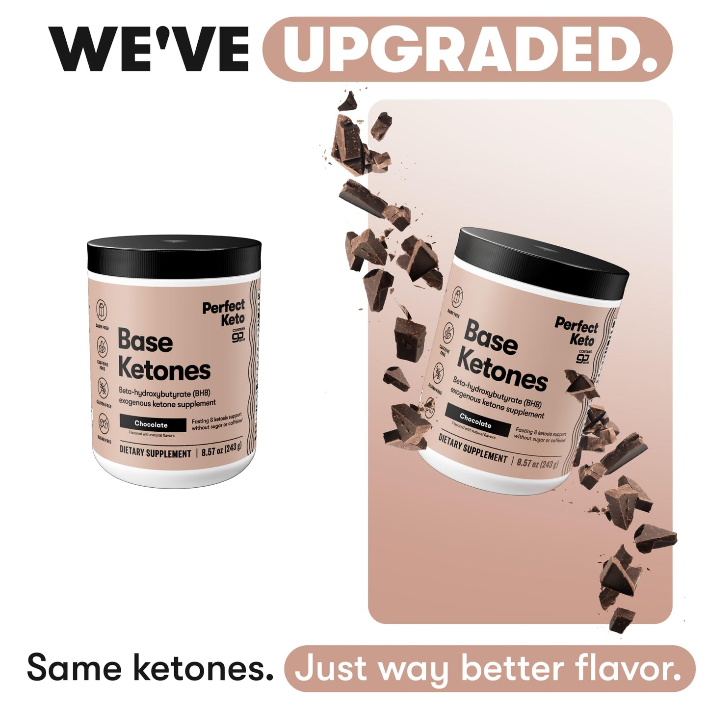 Perfect Keto exogenous ketone goBHB salts powder scoop close up