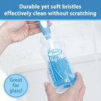 Close up of Dr. Brown's bottle brush silicone bristles