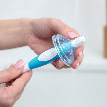 Packaging view of Dr. Brown's baby bottle cleaning brush