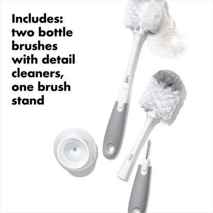 OXO Tot bottle brush 2 pack gray set