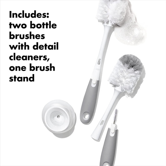 OXO Tot bottle brush 2 pack gray set