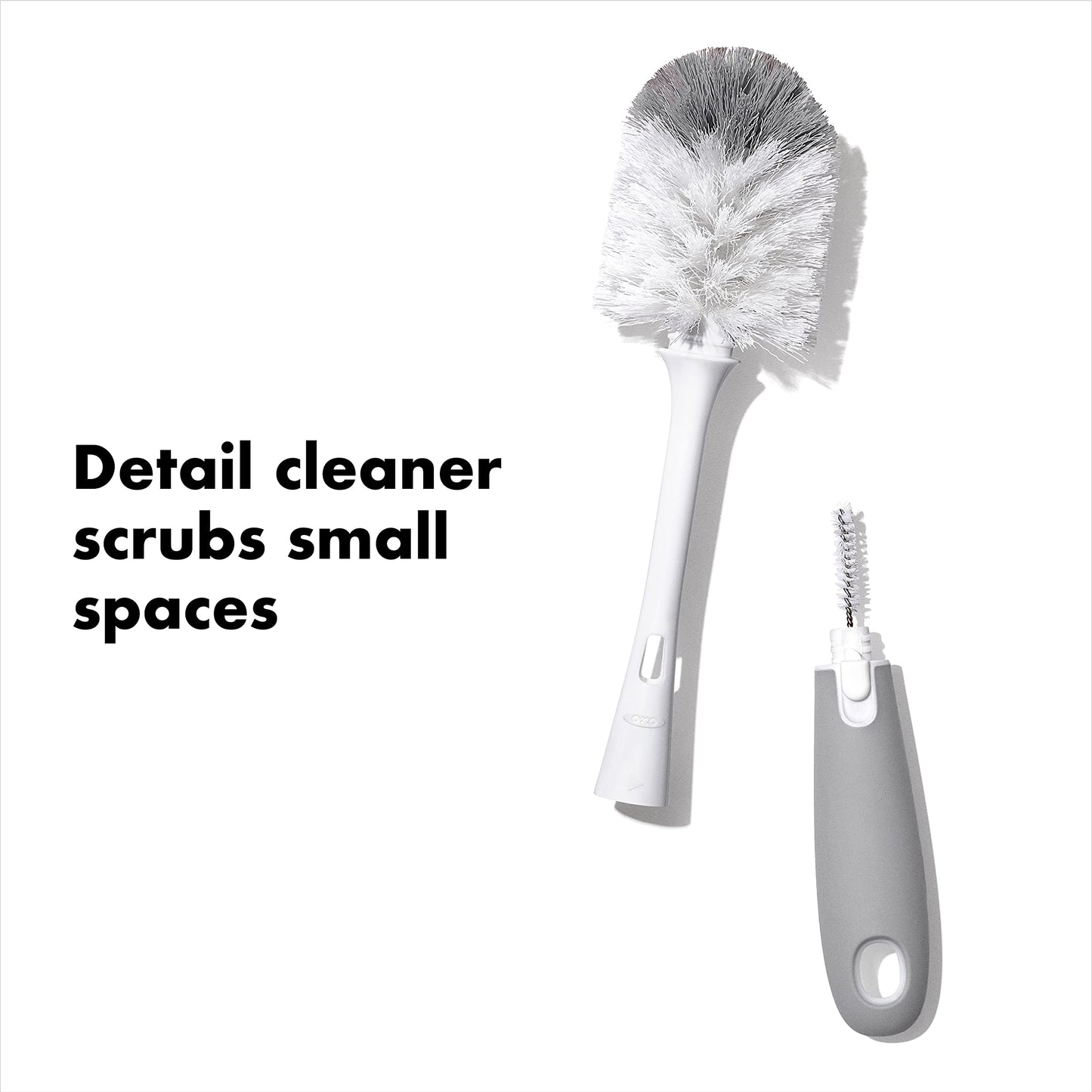 OXO Tot baby bottle cleaning brush with drip stand