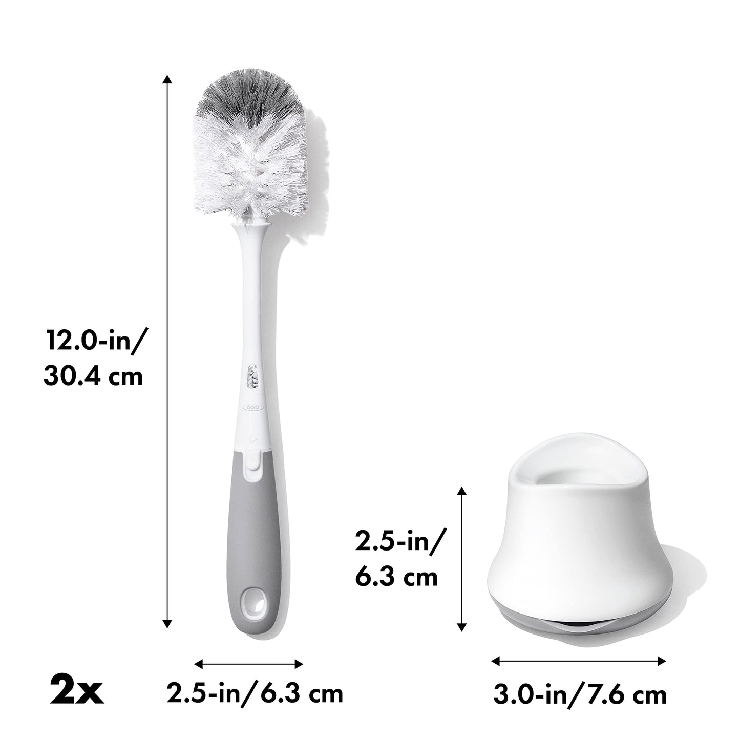 OXO Tot bottle brush ergonomic soft grip handle