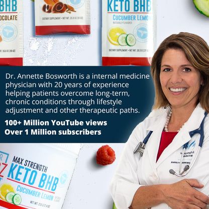 Dr. Boz fitness and wellness keto powder close up container shot.