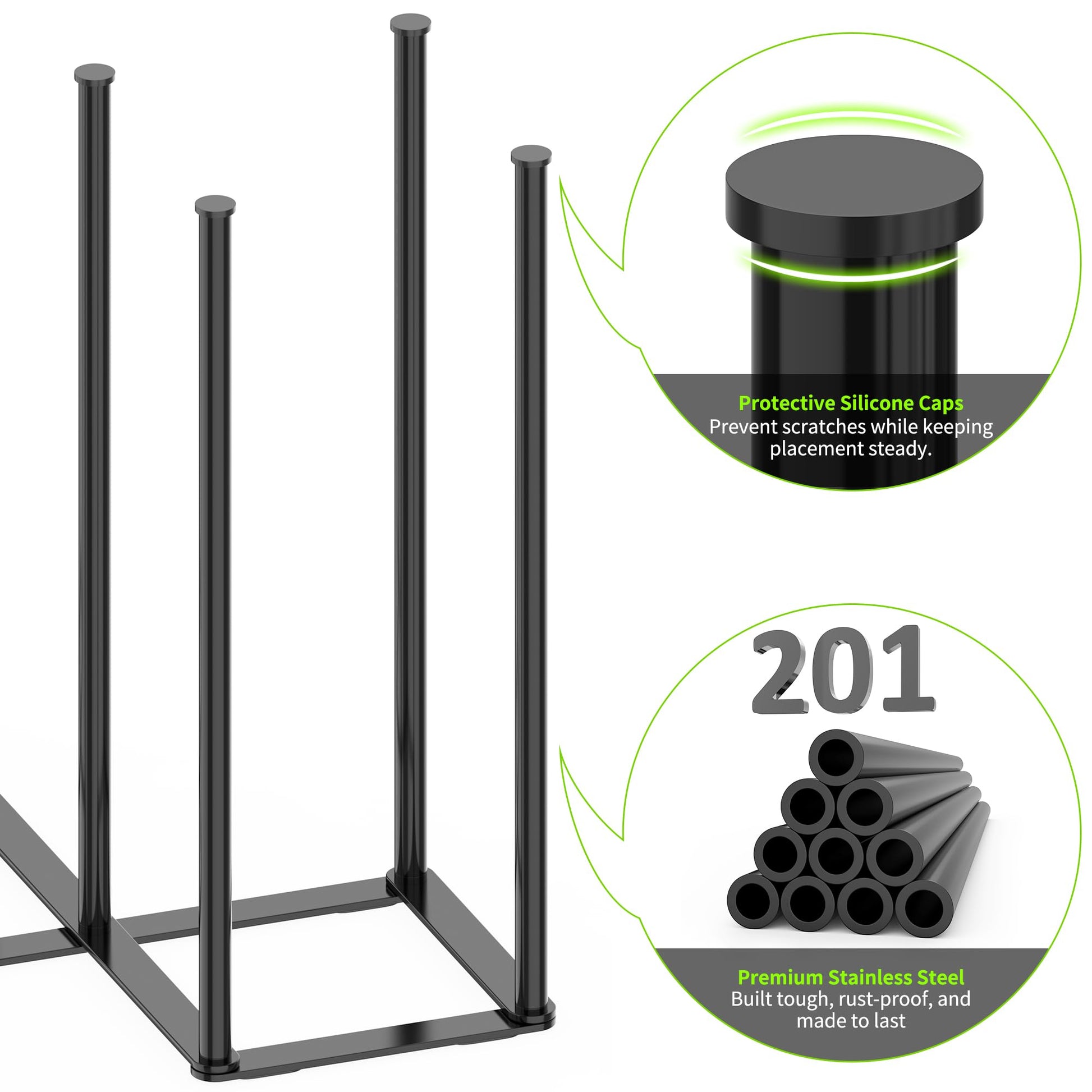 Laemyfyre bottle drainer stand in a modern kitchen