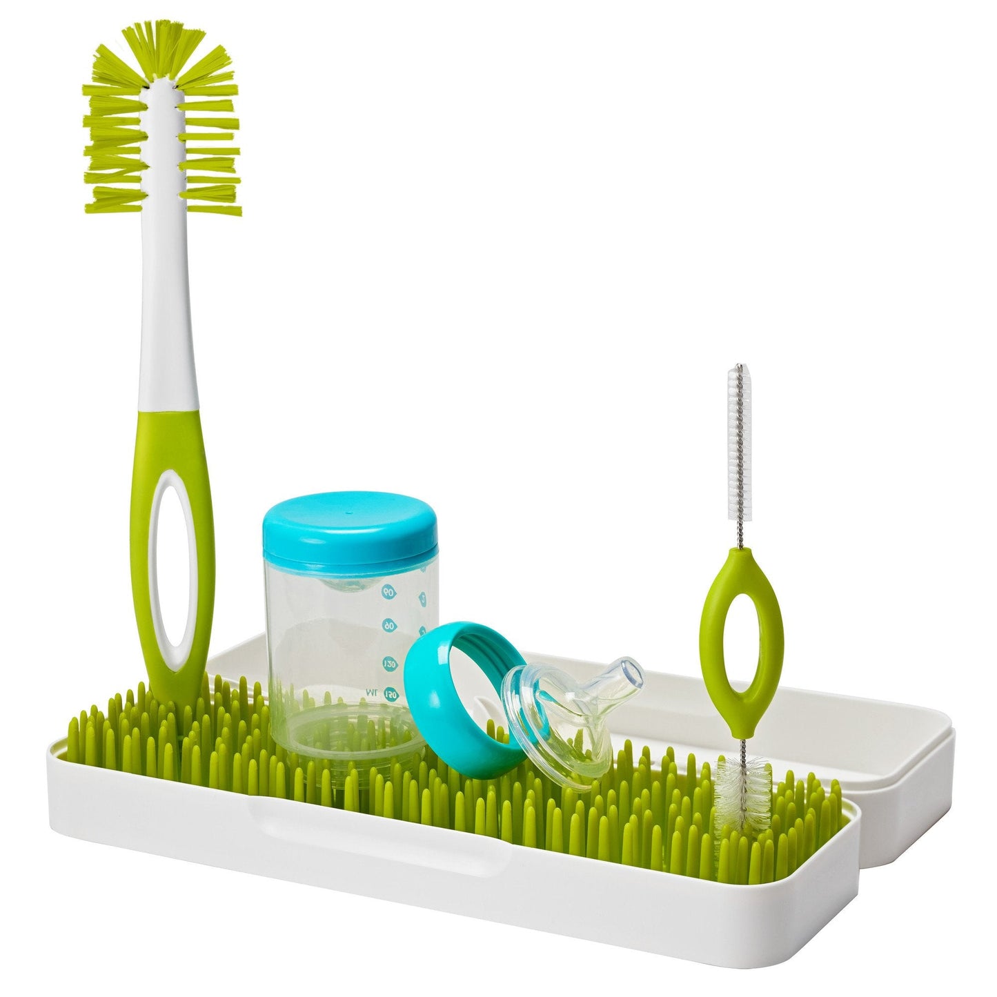 Top view of Boon Trip travel bottle drying system