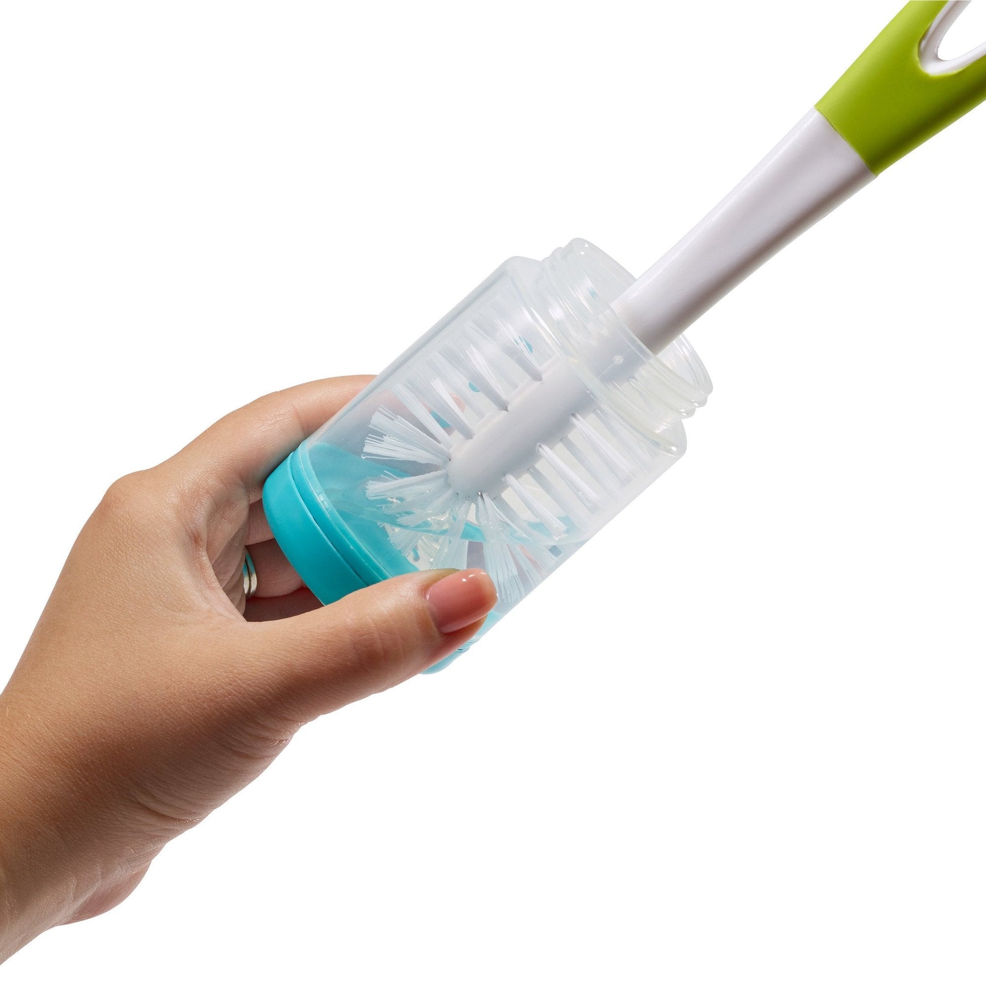 Boon baby bottle rack inside a travel bag