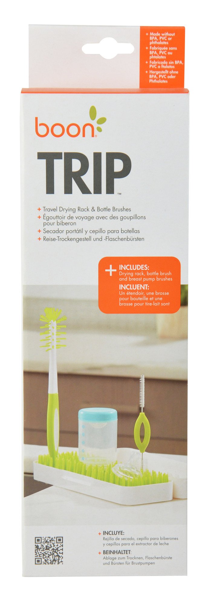 Boon travel rack grass blades holding baby bottle accessories