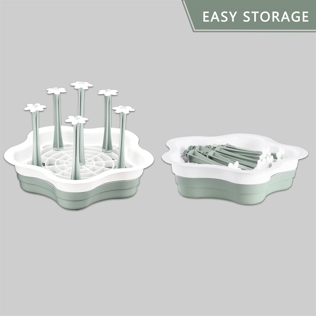 Top view of L-Wash gray and white bottle organizer
