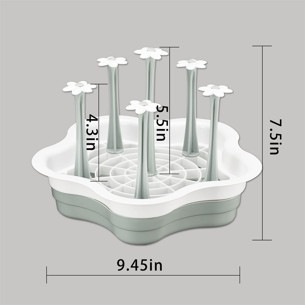 L-Wash kitchen drying rack folded for storage