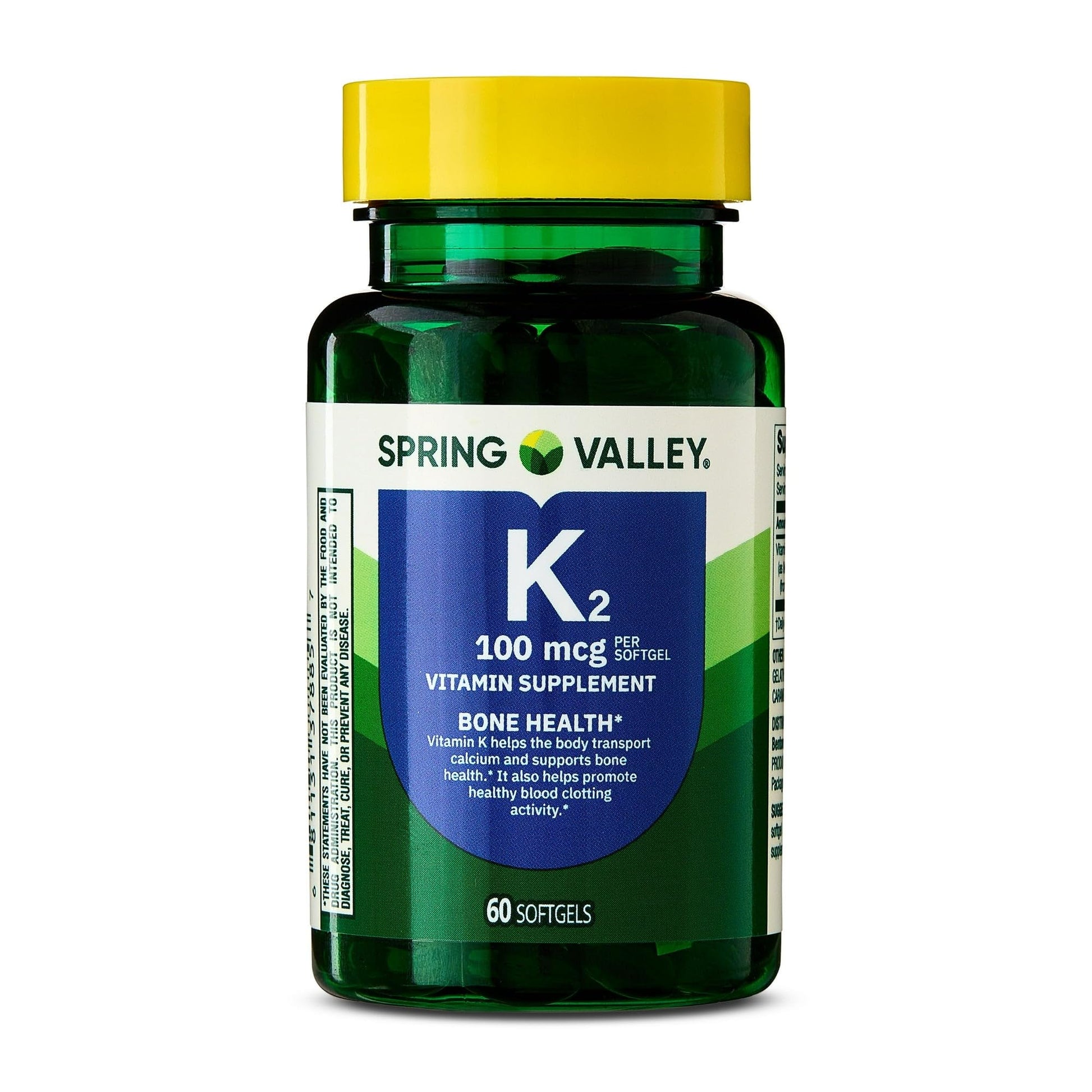 Spring Valley daily bone support supplement packaging details
