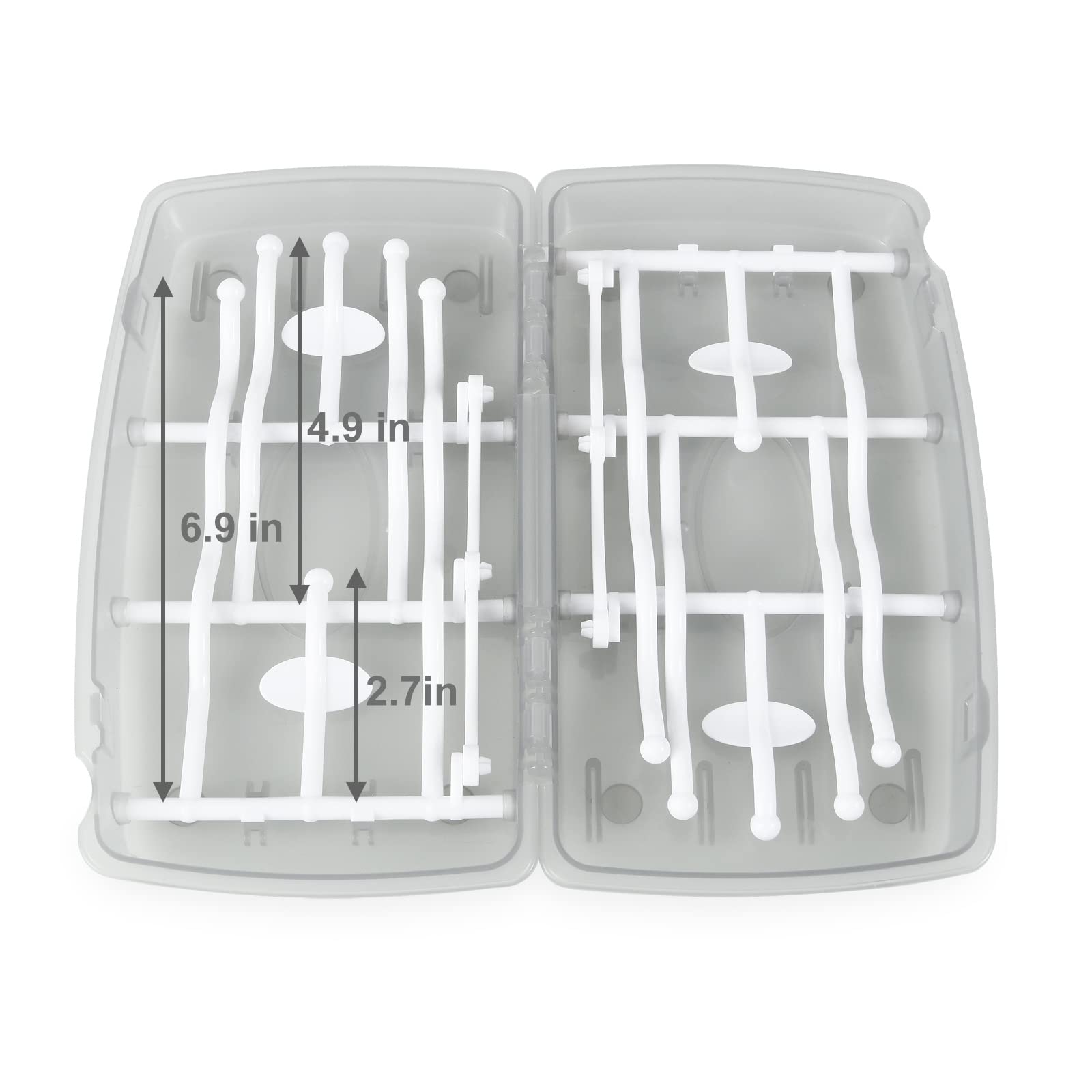 Compact PandaEar bottle drying rack for travel