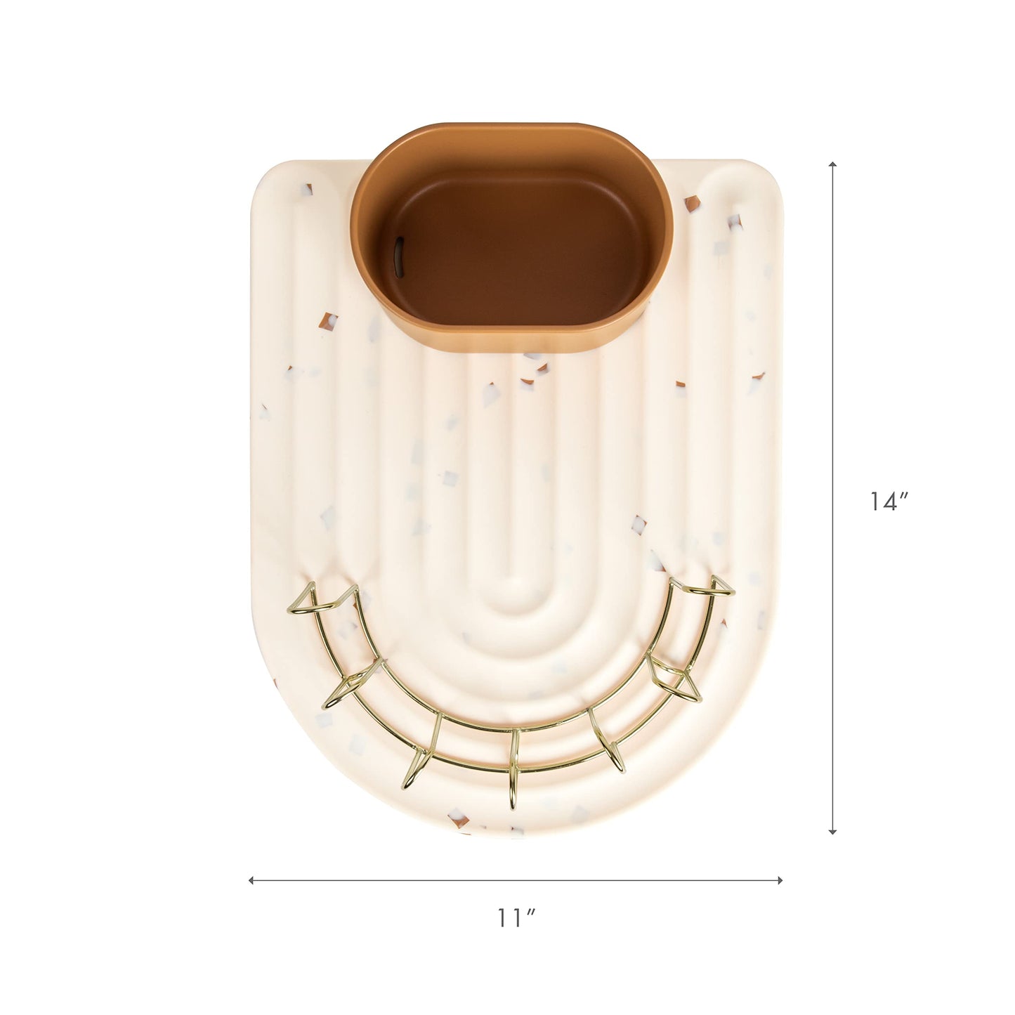 Components of Boon Arc modular drying rack set