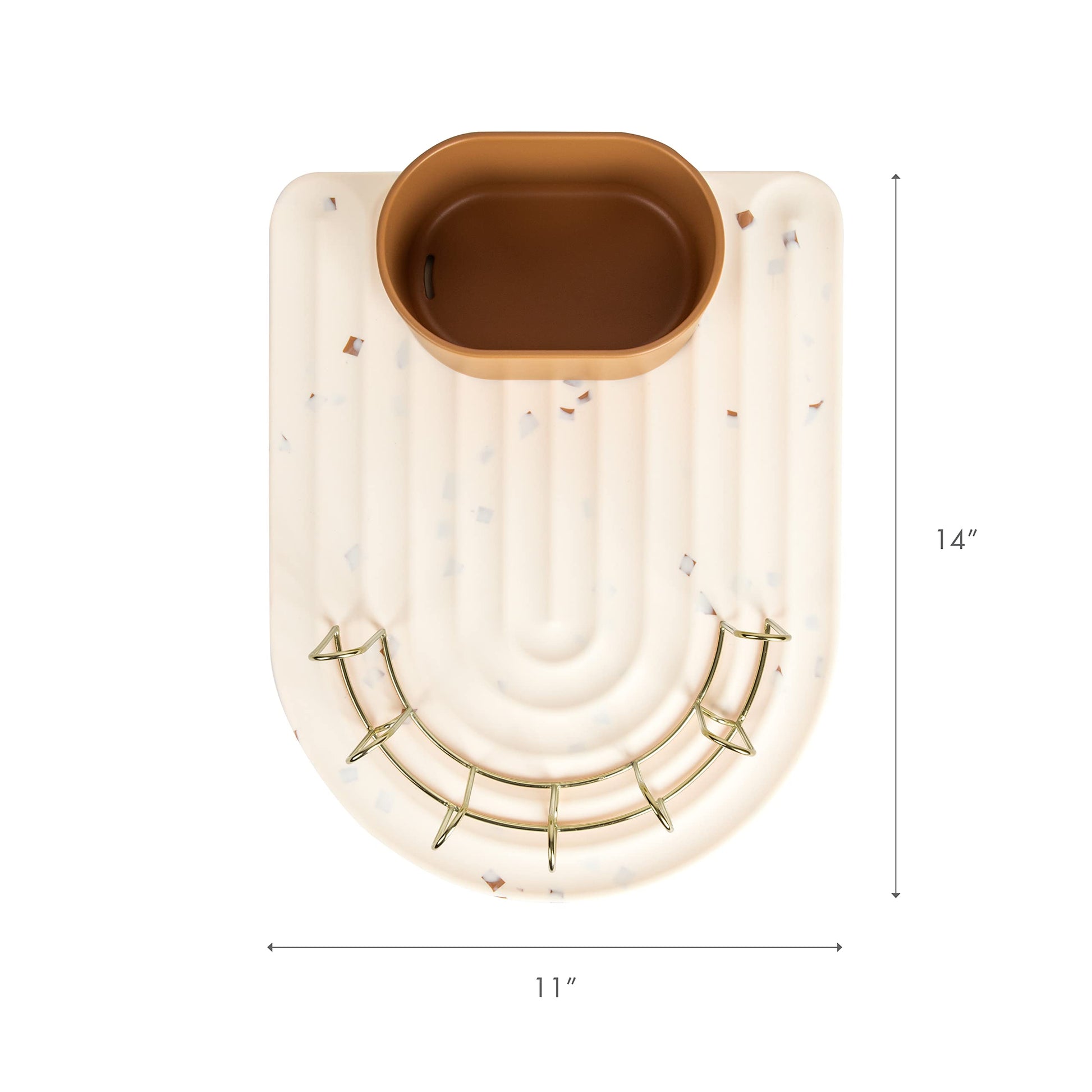Components of Boon Arc modular drying rack set