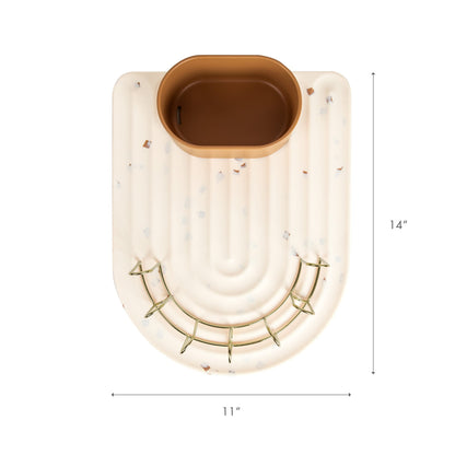 Components of Boon Arc modular drying rack set