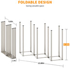 Stainless steel 10-pole bottle organizer for kitchen