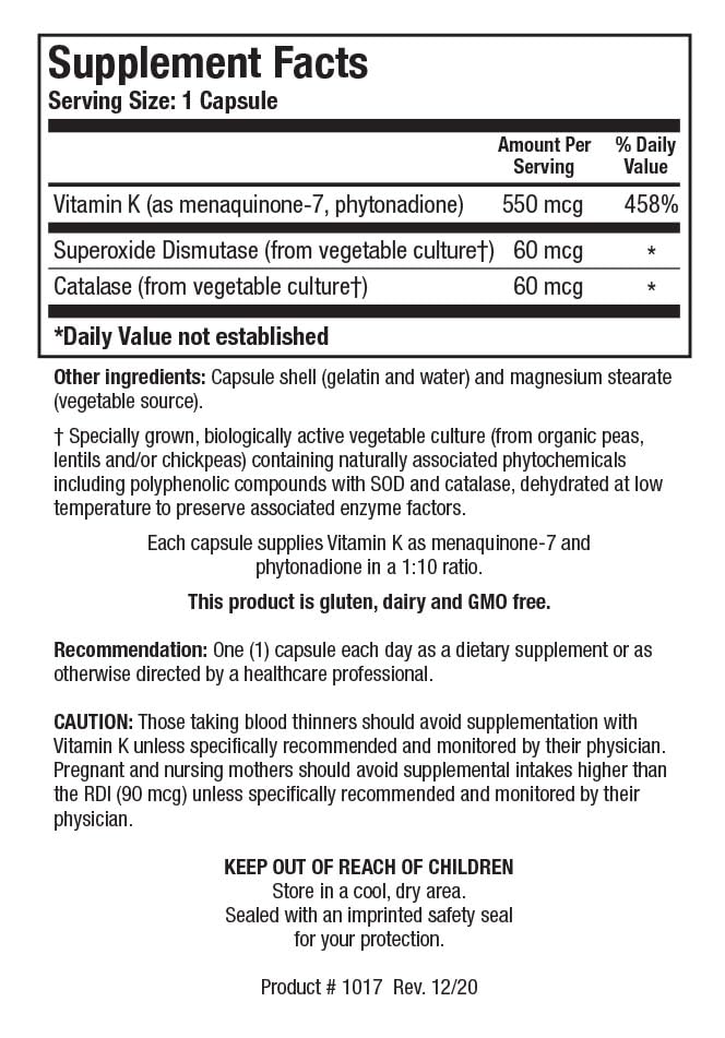 Authentic USA imported Biotics Research Bio K Forte capsules bottle for bone density support