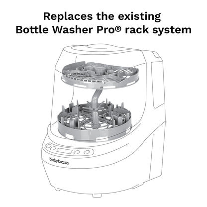 Breast pump parts cleaning rack for Bottle Washer Pro system