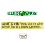 Spring Valley Vitamin K2 supplement softgels arranged with pill box
