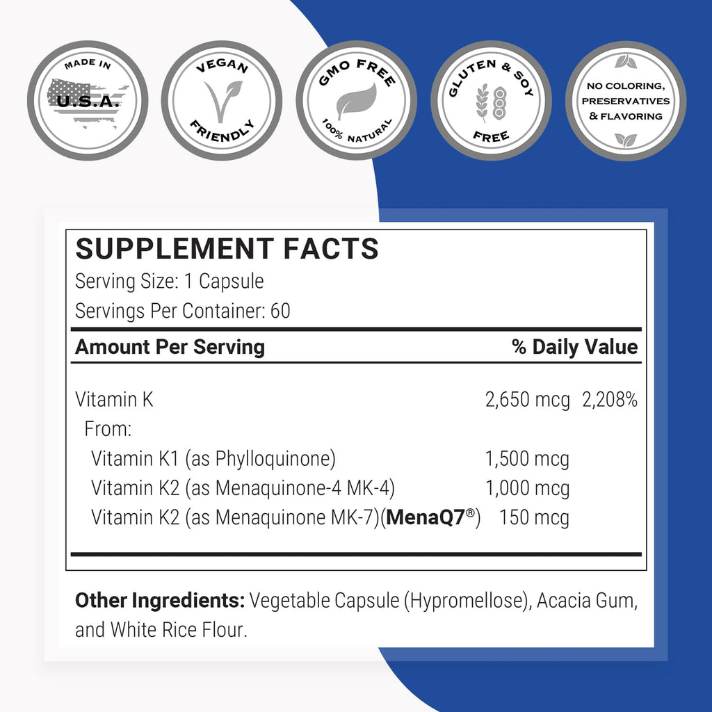 SuperSmart Complete K full spectrum formula features for bone and heart health support