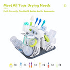 Carebabymore rack set including 5 specialized cleaning brushes