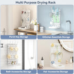 Clesoo rack holding cups and kitchen accessories