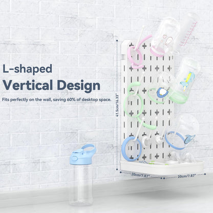 Clesoo baby bottle drying station on a modern countertop